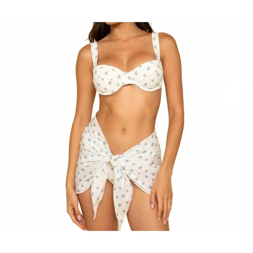 NEW MONTCE heidi bustier bikini top in floral
